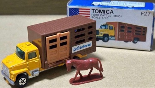 Tomica ford cattle truck blue - ford,